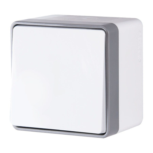 Выключатель одноклавишный влагозащищенный Gallant белый W5010201 Выключатель одноклавишный влагозащищенный Gallant белый W5010201