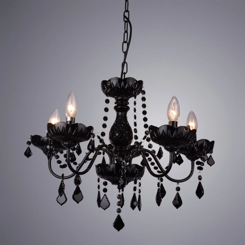 Подвесная люстра Arte Lamp ODILLIA A8918LM-5BK фото 2 Подвесная люстра Arte Lamp ODILLIA A8918LM-5BK фото 2
