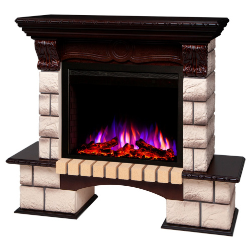 Электрокамин RealFlame Bolero 25,5 NT орех с очагом Saphir 25,5 фото 5 Электрокамин RealFlame Bolero 25,5 NT орех с очагом Saphir 25,5 фото 5