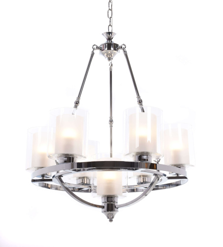 Подвесная люстра Lumina Deco Santini LDP 1220-7 CHR+WT фото 3 Подвесная люстра Lumina Deco Santini LDP 1220-7 CHR+WT фото 3