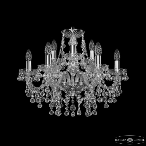 Люстра хрустальная 1409/6+3/195 Ni Bohemia Ivele Crystal (Богемия Ивеле Кристалл)