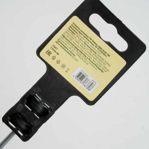 Отвертка шлицевая STEKKER SL 4.0 х 100 мм Cr-V, SDM-SL40-100 фото 5