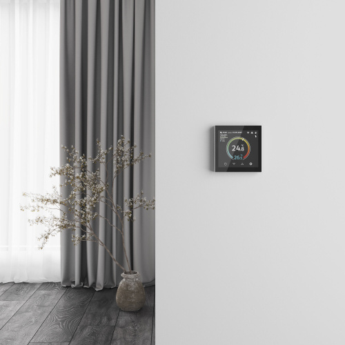 Умный сенсорный терморегулятор с LCD дисплеем белый W1851101 фото 4 Умный сенсорный терморегулятор с LCD дисплеем белый W1851101 фото 4