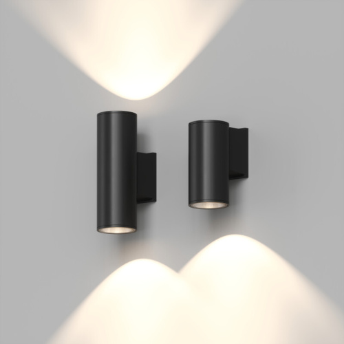 DK9821-BK Настенный уличный светильник BORG, IP65, 18 Вт, 3000К, черный, алюминий фото 5