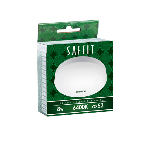 Лампа светодиодная SAFFIT SBGX5308 GX53 8W 230V 6400K фото 3