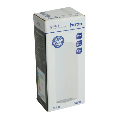 Светильник садово-парковый Feron DH024, на стену, 2*GU10 MR11 230V, белый фото 5