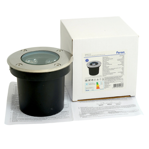 Светодиодный светильник тротуарный (грунтовый) Feron SP4111 3W 6400K 230V IP67 фото 10