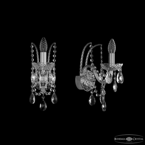 Бра хрустальные 1411B/1/141 Ni Bohemia Ivele Crystal (Богемия Ивеле Кристалл)