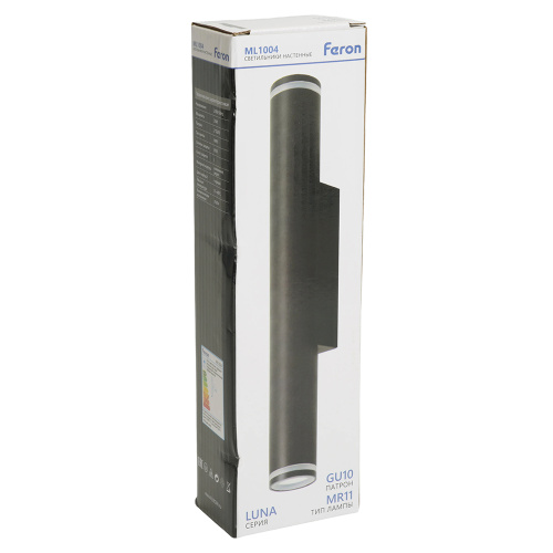 Светильник Feron ML1004 LUNA настенный под лампу 2*GU10, черный фото 9