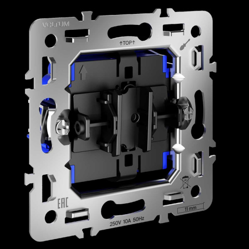 Механизм выключателя одноклавишного 10А S70 Voltum VLS0101M Механизм выключателя одноклавишного 10А S70 Voltum VLS0101M