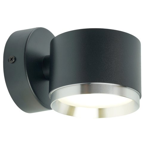 Светильник  настенный Feron HL4598  Barrel DUET 12W, 230V,GX53, черный + хром IP20 фото 3