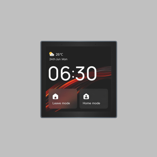 DK7405-BK Панель управления умным домом 4? (Wi-Fi / Zigbee / Bluetooth, Tuya / Smart Life), алюминий + закалённое стекло, цвет чёрный