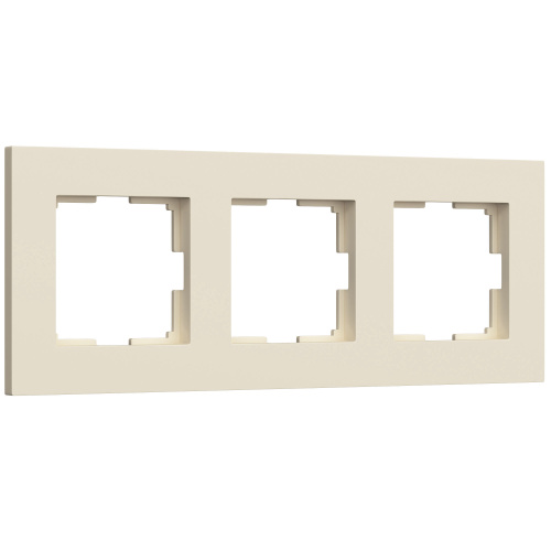 Рамка из поликарбоната на 3 поста Slab айвори софт W0032962 Рамка из поликарбоната на 3 поста Slab айвори софт W0032962