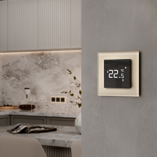 Рамка из стекла на 1 пост Favorit молочный W0011141 фото 3 Рамка из стекла на 1 пост Favorit молочный W0011141 фото 3