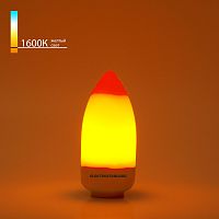 Светодиодная лампа "Имитация пламени" 3 режима C37 3W 1600K E14 BLE1436