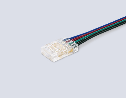 Соединитель гибкий односторонний для светодиодной ленты COB RGB 10 мм 12-24В (4 конт.) 5шт фото 2 Соединитель гибкий односторонний для светодиодной ленты COB RGB 10 мм 12-24В (4 конт.) 5шт фото 2