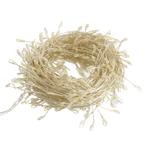 Светодиодная гирлянда Кластер (на проволоке) Feron CL584 линейная 12м  мультиколор, c питанием от сети 230V, прозрачный шнур фото 3