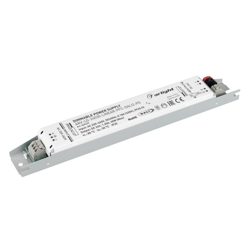 Блок питания ARV-LG-24030-LINEAR-PFC-DALI2-PD (24V, 1.25A, 30W) Arlight 049479 Блок питания ARV-LG-24030-LINEAR-PFC-DALI2-PD (24V, 1.25A, 30W) Arlight 049479