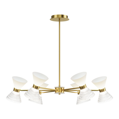 SL2004.303.12 Светильник подвесной ST-Luce латунь/прозрачный, белый, латунь G9 LED 12*5W SPIRIT