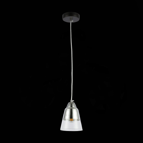 SLE102903-01 Подвес Черный, Хром/Прозрачный E27 1*40W LIRINO фото 4 SLE102903-01 Подвес Черный, Хром/Прозрачный E27 1*40W LIRINO фото 4