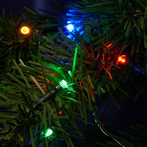 Светодиодная гирлянда Feron CL34 линейная, 10 м +1.5м 230V мультиколор, c питанием от сети,эффектом стробов, черный шнур фото 3