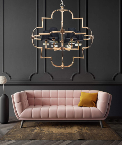 Подвесная люстра Lumina Deco Baltimore LDP 8020-6 GD+BK фото 7 Подвесная люстра Lumina Deco Baltimore LDP 8020-6 GD+BK фото 7