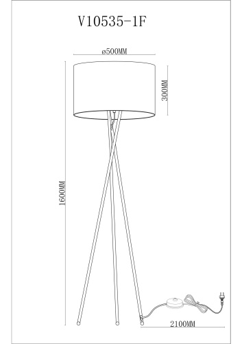 Торшер Moderli V11597-1F Palma фото 6 Торшер Moderli V11597-1F Palma фото 6