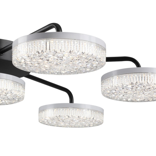 8236/7CL LEDIO LN25 000 черный, металл/акрил Люстра потолочная с ПДУ LED 90W 3000-6000К 220V DIDANA фото 3 8236/7CL LEDIO LN25 000 черный, металл/акрил Люстра потолочная с ПДУ LED 90W 3000-6000К 220V DIDANA фото 3