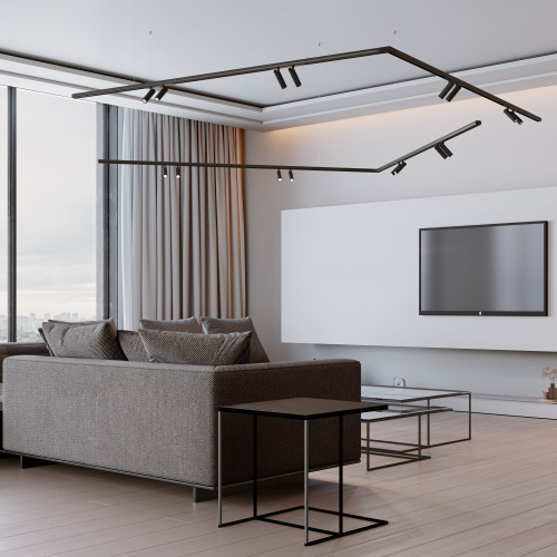 Шинопровод накладной черный 2 м Slim Magnetic 85133/00 фото 5