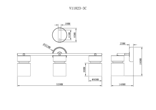 Спот Moderli V11823-3C Almero фото 4 Спот Moderli V11823-3C Almero фото 4
