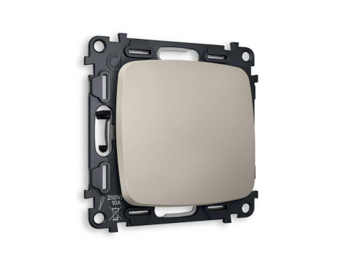 Комплект механизма 1-кл выключателя AMBRELLA VOLT OMEGA Серо-бежевый матовый QUANT (OP3610, VM101) MO361010