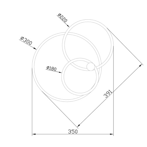 Потолочный светильник Escada 10213/2 LED*33+23W White/Black фото 3