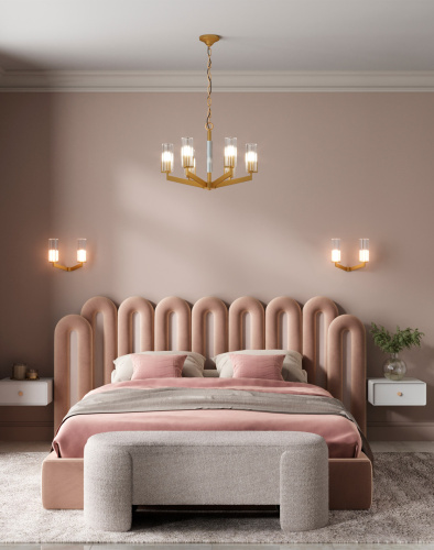 Люстра подвесная Moderli V11074-6P Brass фото 9 Люстра подвесная Moderli V11074-6P Brass фото 9