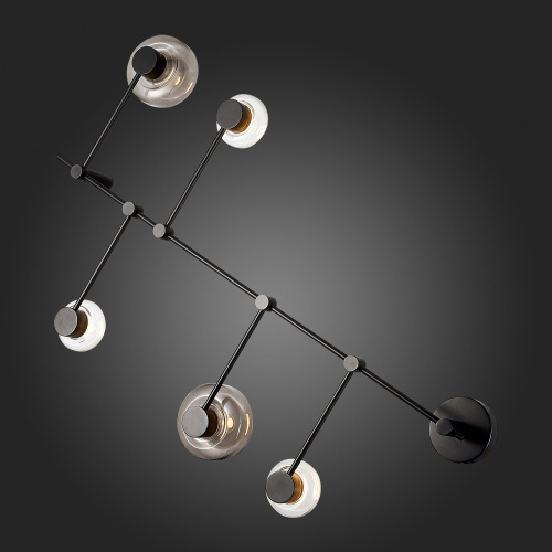 SL6005.401.05 Светильник настенно-потолочный ST-Luce Черный/Дымчатый, Прозрачный LED 5*3W 3000K VALLO фото 6