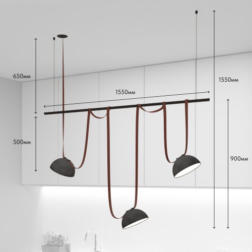 Комплект ременной трековой системы Belty на штанге Rod фото 2