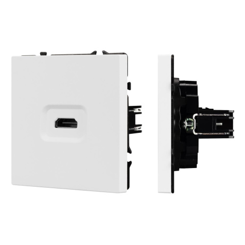 Механизм HDMI розетки SCT-NOBE-MHD1-SFPL-WH Arlight 061846