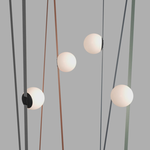 DK5550-BK Cветильник для трека-ремня Belty, серия Orb, со светодиодом, D150*H147мм, 48V DC, 10W, RA90, 120°, 4000K, IP20, белый, акрил фото 14