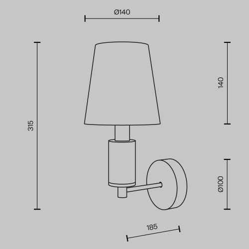 Настенный светильник (бра) Maytoni MOD483WL-01BS фото 4 Настенный светильник (бра) Maytoni MOD483WL-01BS фото 4