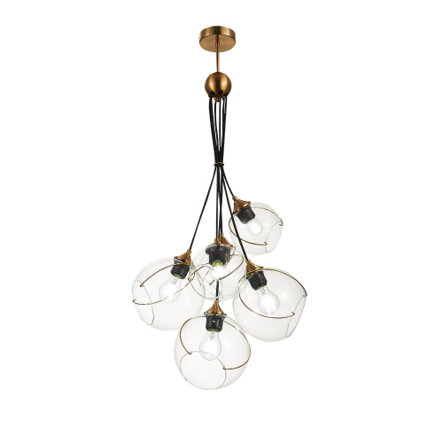 SLE103103-06 Светильник подвесной Золотистый/Прозрачный E27 6*60W SATTURO фото 10