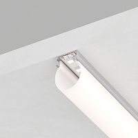 Профиль алюминиевый круглый узкий, серебро, CAB282