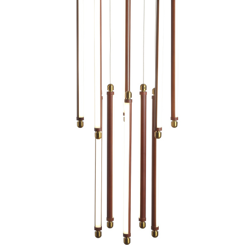 Уценка SL6225.303.10 Светильник подвесной ST-Luce Латунь/Терракотовый, Белый LED 10*6,5W 3000K BRICK фото 2