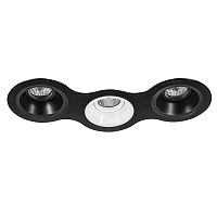 Комплект из светильников и рамки Lightstar Domino Round (214697+214607+214606+214607) D697070607