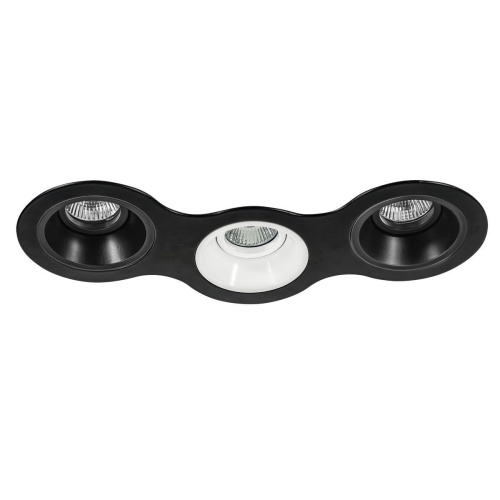 Комплект из светильников и рамки Lightstar Domino Round (214697+214607+214606+214607) D697070607