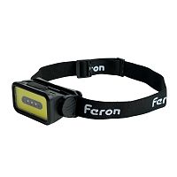 Фонарь налобный FERON TH2315 c аккумулятором 5W, 2000mAh IP44, USB type-C, ABS пластик