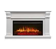 Каминокомплект ГЛОРИЯ Дуб беловежский с очагом Электроочаг PREMIER/ПРЕМЬЕР 36