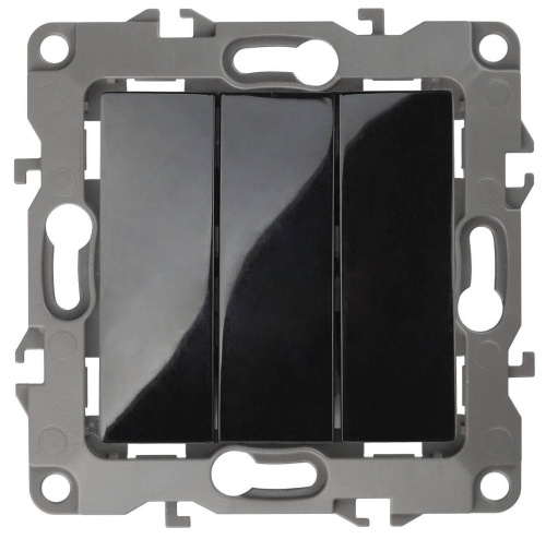 Выключатель трехклавишный ЭРА 12 10AX 250V 12-1107-06 Б0014674 Выключатель трехклавишный ЭРА 12 10AX 250V 12-1107-06 Б0014674