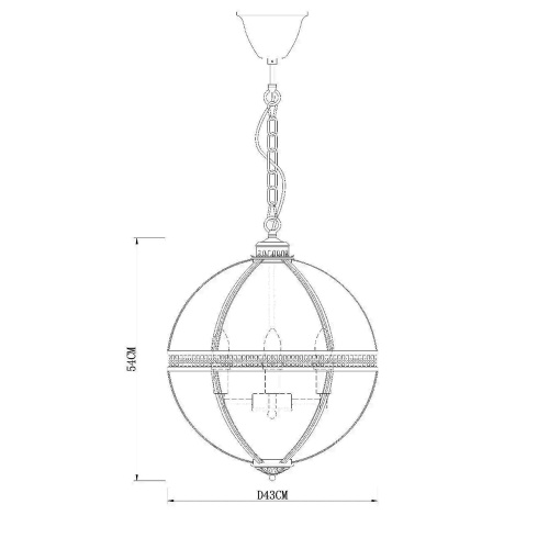 Люстра Residential 4 nickel фото 3 Люстра Residential 4 nickel фото 3