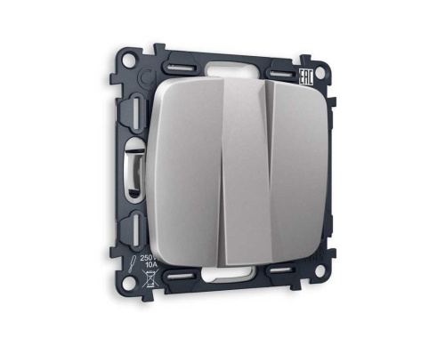 Комплект механизма 3-кл выключателя AMBRELLA VOLT OMEGA Сталь матовый QUANT (OP5050, VM133) MO505010 Комплект механизма 3-кл выключателя AMBRELLA VOLT OMEGA Сталь матовый QUANT (OP5050, VM133) MO505010