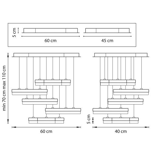 763439 Подвес UNITARIO 46W LED 5060LM СЕРЕБРО МАТОВЫЙ 3000K фото 7