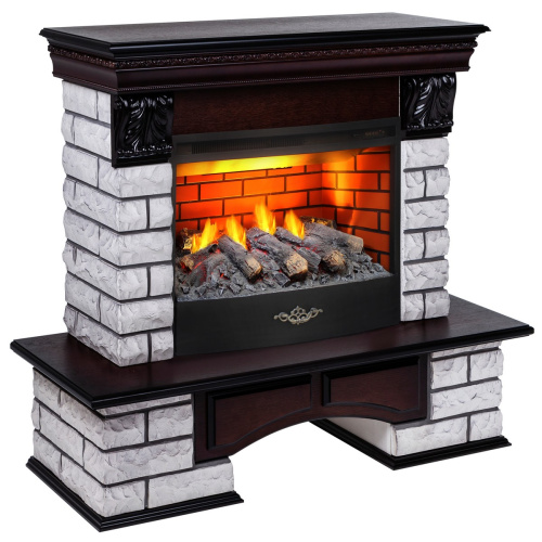 Электрокамин RealFlame Country Lux Rock AO античный дуб с очагом 3D Firestar 25,5 фото 2 Электрокамин RealFlame Country Lux Rock AO античный дуб с очагом 3D Firestar 25,5 фото 2
